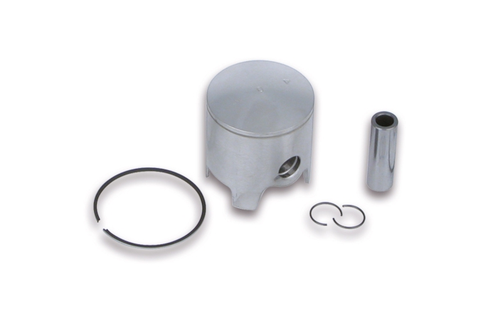 piston 2t ø 47.6 with pin ø 12 and 1 chrome-plated rectangular ring size bb